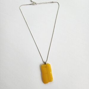 Yellow Pendant Necklace